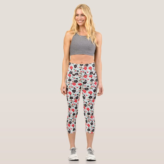 Leggings Capri Cute motif japonais design Coque-Mate iPhone Cas (Recto)