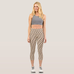 Leggings Capri Cute Polka Dot Zebra