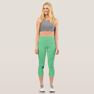 Leggings Capri Désordre Green Dot