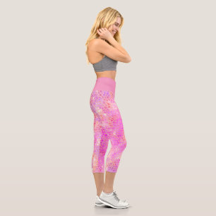 Leggings Capri Dinosaure rose caché