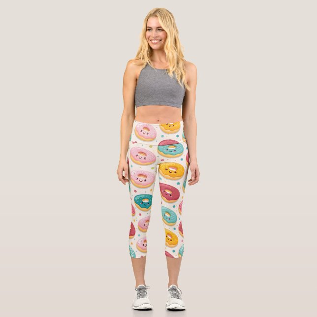 Leggings Capri Donut Pattern (Recto)