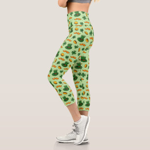 Leggings Capri Doodle Saint Patrick's Day