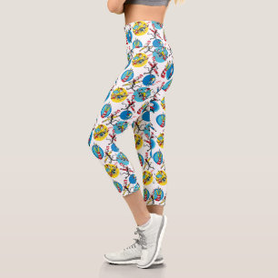 Leggings Capri Dr Seuss   Caractères avec Motif de crayons