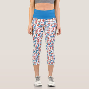 Leggings Capri Dr. Seuss Chose Une Chose Deux Motif Drapeau Amé