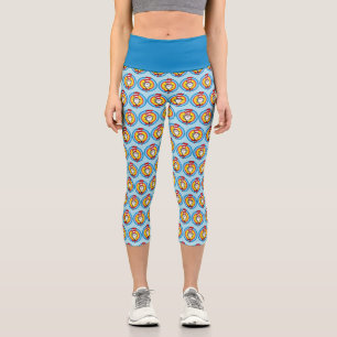 Leggings Capri Dr. Seuss Graphisme de tête de Chat dans le Chap