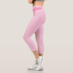 Leggings Capri Drame de Bobine Poupée Rose Filles Qui Pêchent Bat