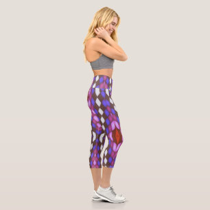 Leggings Capri drapeau de course