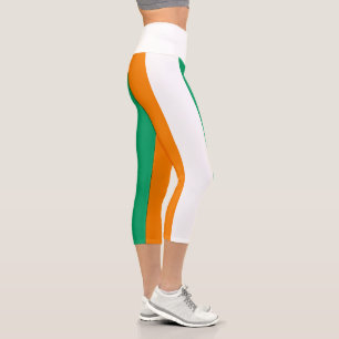 Leggings Capri Drapeau de la Côte d'Ivoire