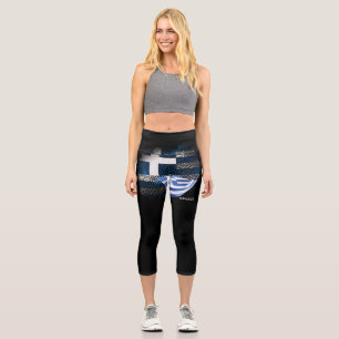 Leggings Capri Drapeau de la Grèce