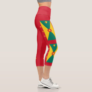 Leggings Capri Drapeau de la Grenade