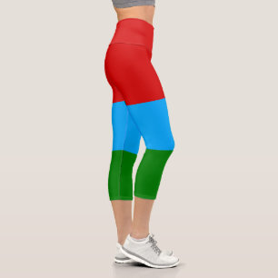 Leggings Capri Drapeau de la République de Carélie