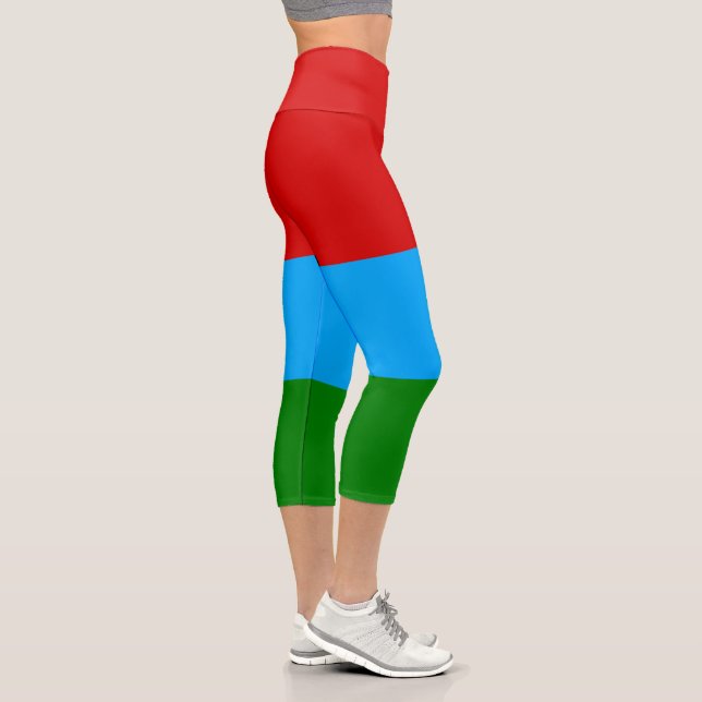 Leggings Capri Drapeau de la République de Karelia (Droite)