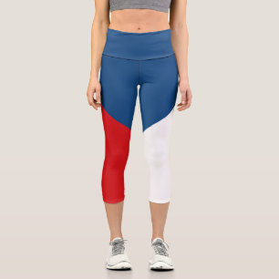 Leggings Capri Drapeau de la République tchèque