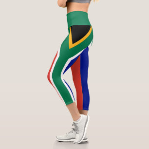 Leggings Capri Drapeau de l'Afrique du Sud