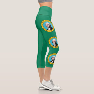 Leggings Capri Drapeau de l'État de Washington