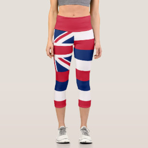 Leggings Capri Drapeau de l'État d'Hawaii