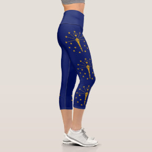 Leggings Capri Drapeau de l'État d'Indiana