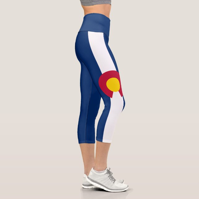 Leggings Capri Drapeau de l'État du Colorado (Droite)
