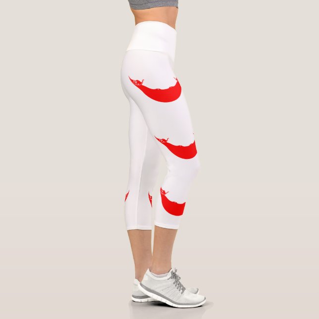 Leggings Capri Drapeau de l'île de Pâques (Droite)