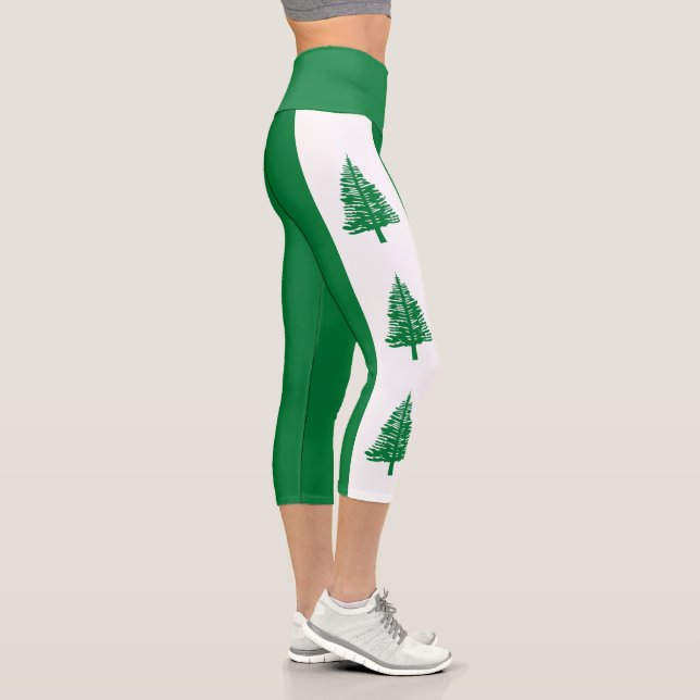 Leggings Capri Drapeau de l'île Norfolk (Droite)