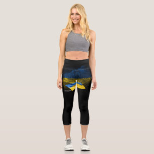 Leggings Capri Drapeau de l'Ukraine