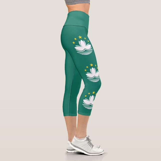 Leggings Capri Drapeau de Macao (Droite)