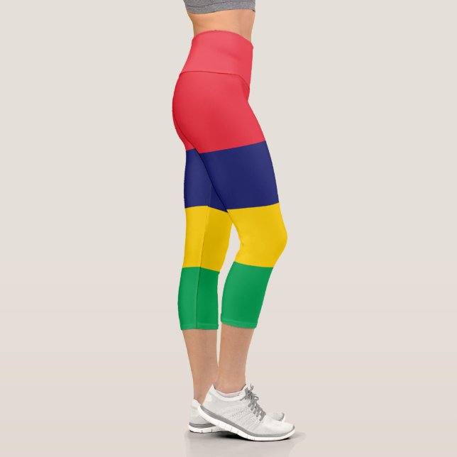 Leggings Capri Drapeau de Maurice (Droite)