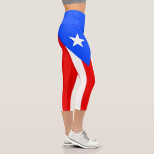 Leggings Capri Drapeau de Porto Rico