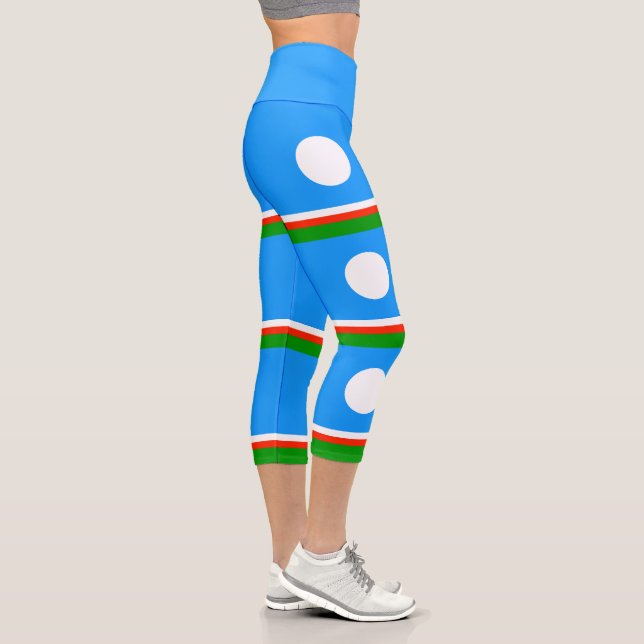 Leggings Capri Drapeau de Sakha (Droite)