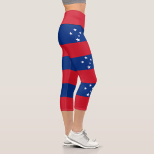 Leggings Capri Drapeau de Samoa