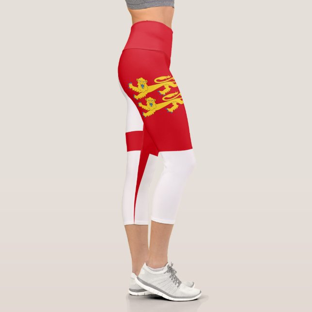 Leggings Capri Drapeau de Sercq (Droite)