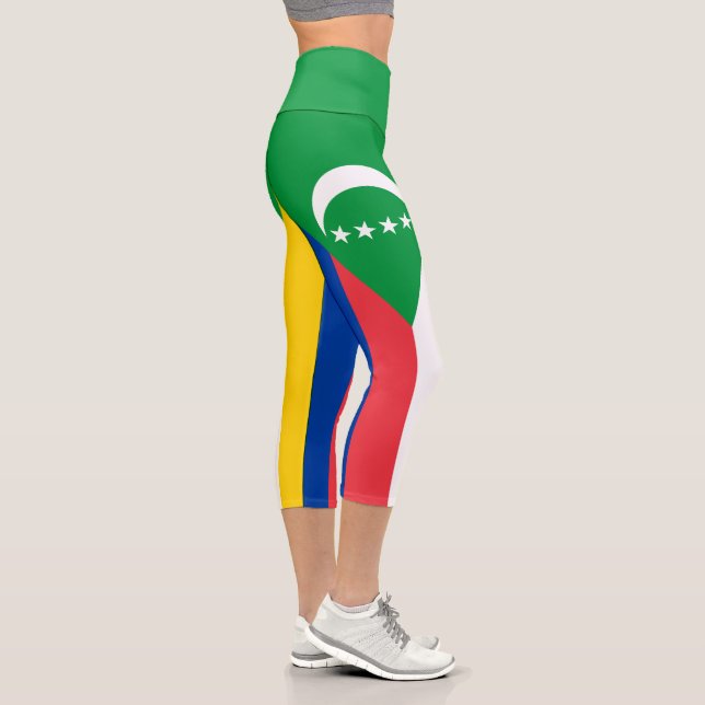 Leggings Capri Drapeau des Comores (Droite)