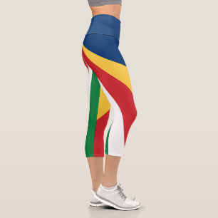 Leggings Capri Drapeau des Seychelles