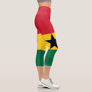 Leggings Capri Drapeau du Ghana