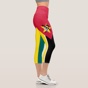 Leggings Capri Drapeau du Mozambique