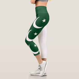 Leggings Capri Drapeau du Pakistan