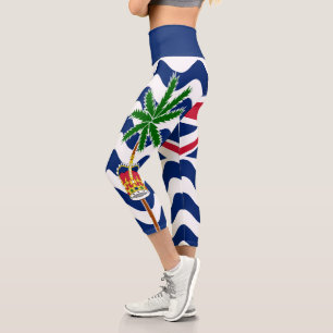 Leggings Capri Drapeau du Territoire britannique de l'océan Indie