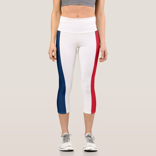 Leggings Capri Drapeau français (Recto)