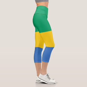 Leggings Capri Drapeau Gabon