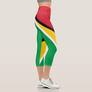 Leggings Capri Drapeau Guyana