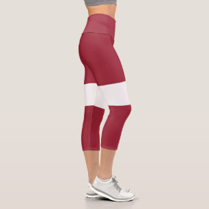 Leggings Capri Drapeau Lettonie
