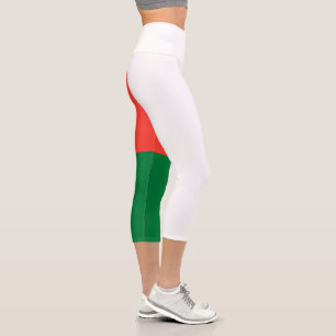 Leggings Capri Drapeau Madagascar