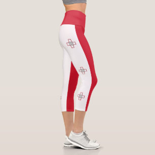 Leggings Capri Drapeau Malte