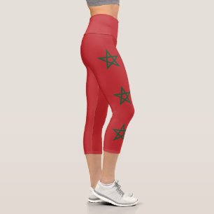 Leggings Capri Drapeau Maroc