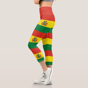 Leggings Capri Drapeau patriotique bolivien