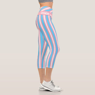 Leggings Capri Drapeau transgenre et communauté de fierté /drapea