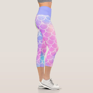 Leggings Capri Écaille de Sirène Pastel