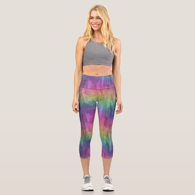 Leggings Capri échapper à candyland : (Recto)