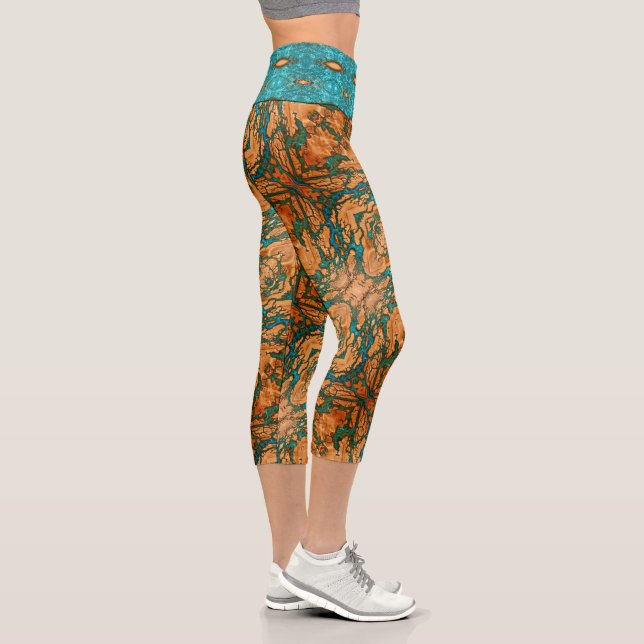 Leggings Capri Éclairage bleu (Droite)