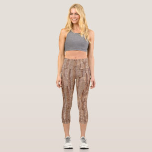 Leggings Capri écorce d'arbre